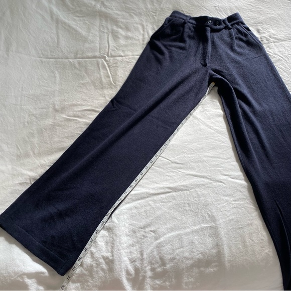 NWT NakedCashmere Hudson Wide Leg Cashmere Trousers 'Midnight' Size S - Picture 11 of 16